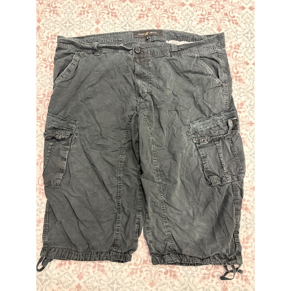 XRAY Jeans Other - XRAY Jeans Mens Cargo Shorts Faded Black Cotton Utility Pockets Size 42